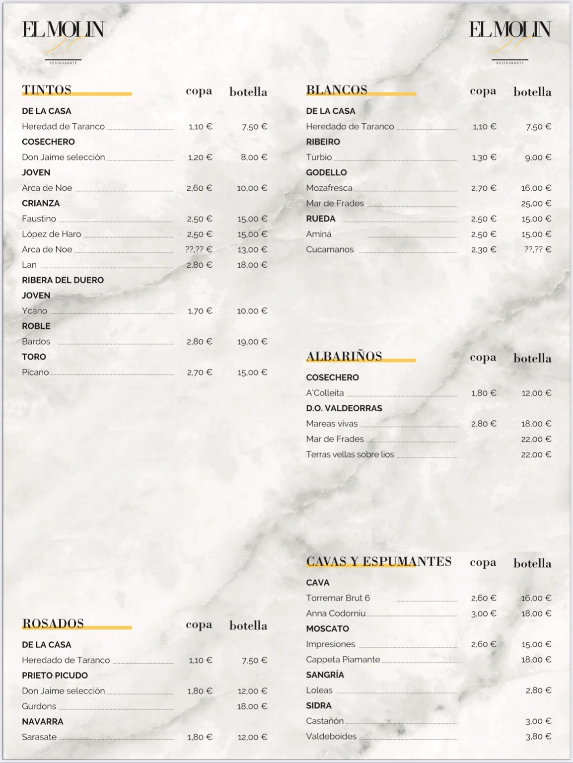 Carta vinos 2