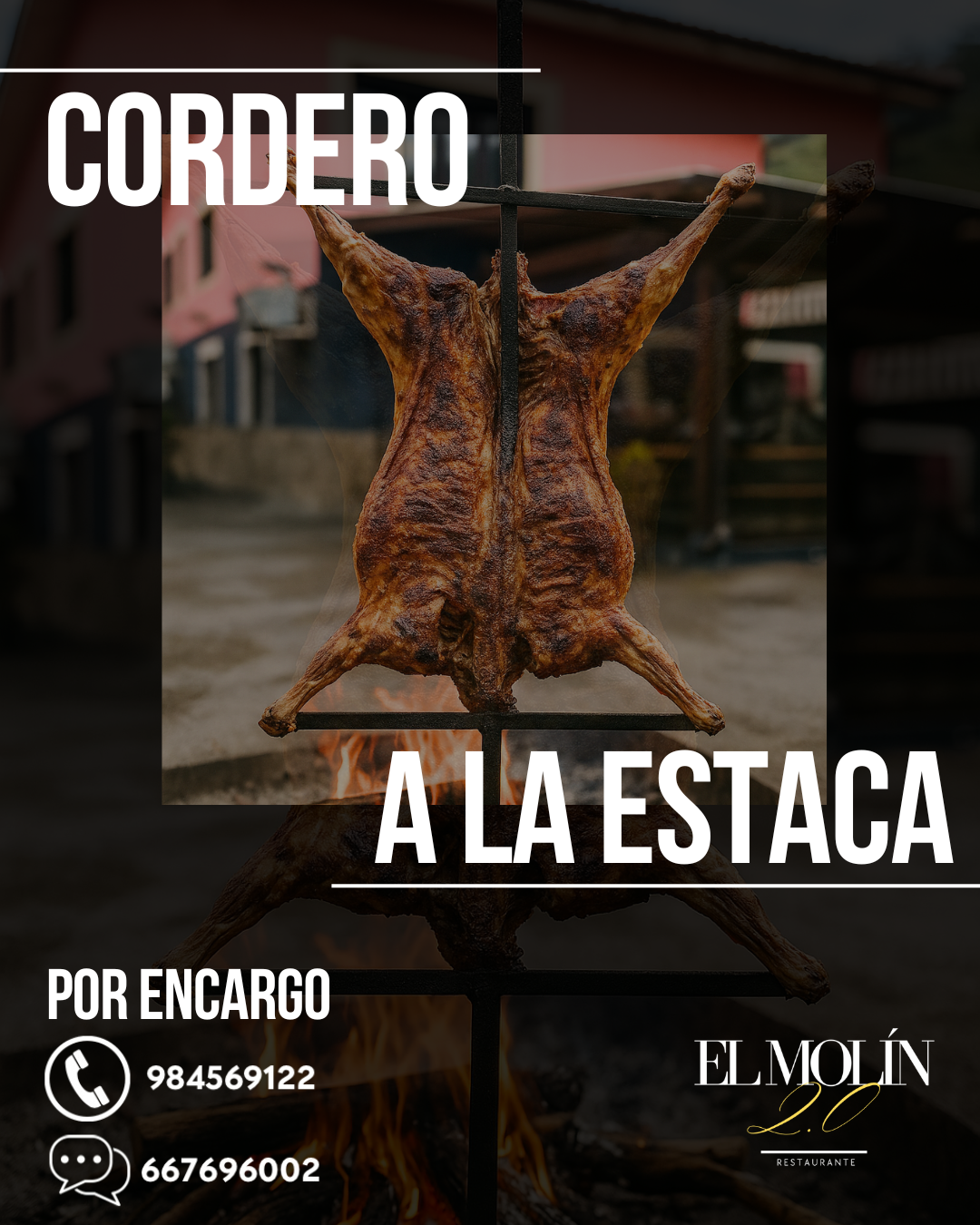 Cordero a la estaca por encargo